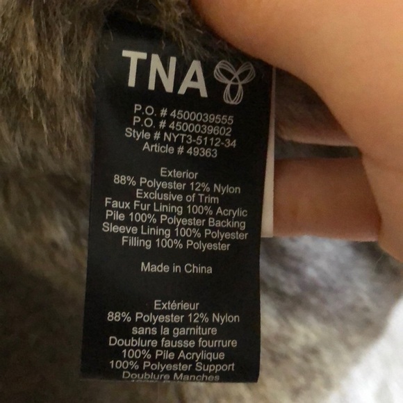 Black TNA Down Jacket - Picture 7 of 7